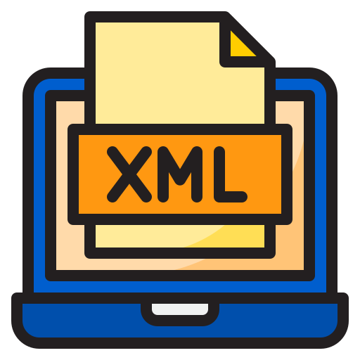 Xml file srip Lineal Color icon