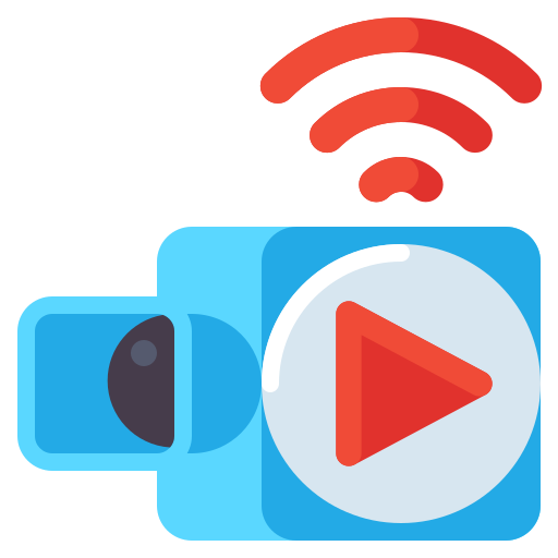 live-streaming Flaticons Flat icon