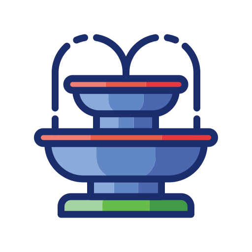 Fountain Flaticons Lineal Color icon