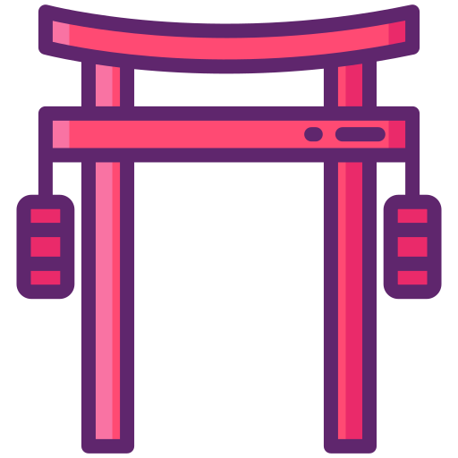 torii-poort Flaticons Lineal Color icoon