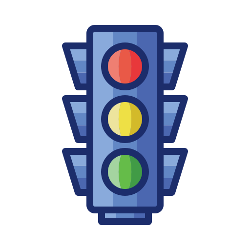 semáforo Flaticons Lineal Color icono