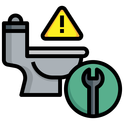 Toilet Surang Lineal Color icon