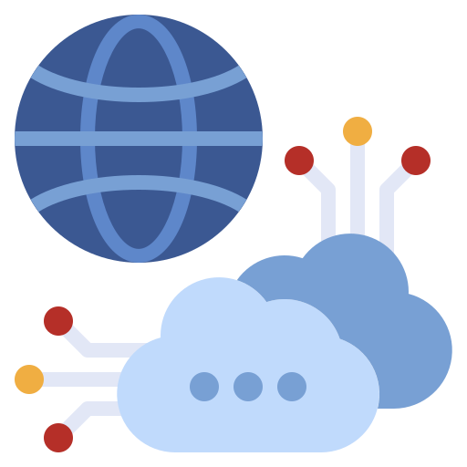 Cloud computing Surang Flat icon