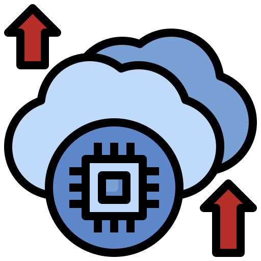 Облачный сервер Surang Lineal Color иконка