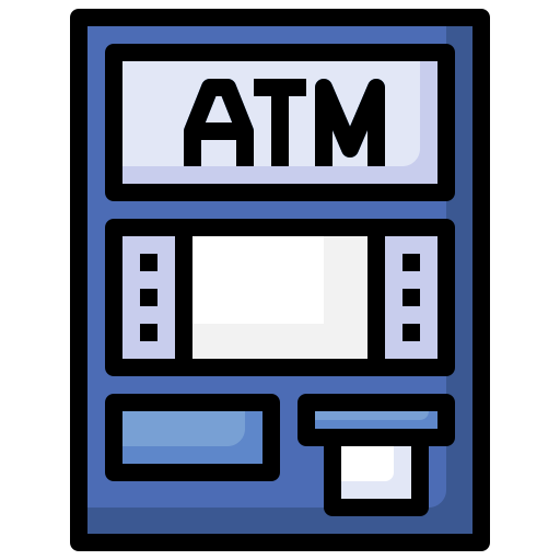 bankomat Surang Lineal Color ikona