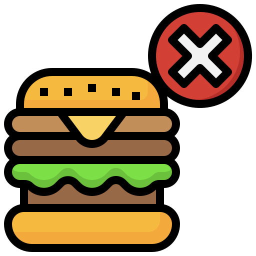 sin hamburguesa Surang Lineal Color icono