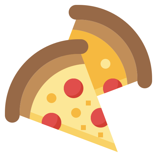 pizza punt Surang Flat icoon