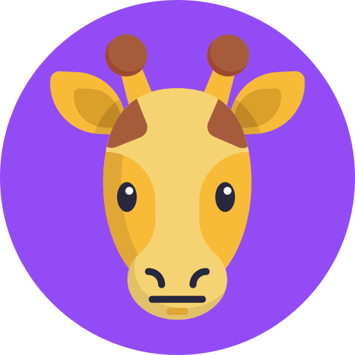 Żyrafa Generic Circular ikona