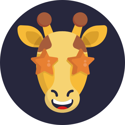 Żyrafa Generic Circular ikona