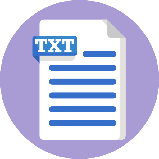 Txt extension Generic Circular icon