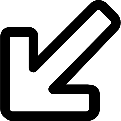 strzałka ukośna Roundicons Lineal ikona
