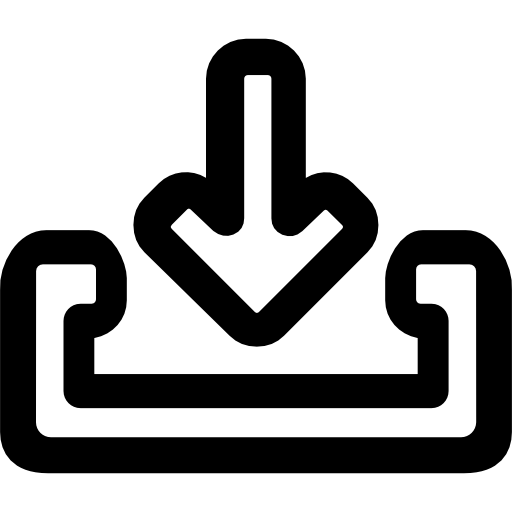 freccia in giù Roundicons Lineal icona