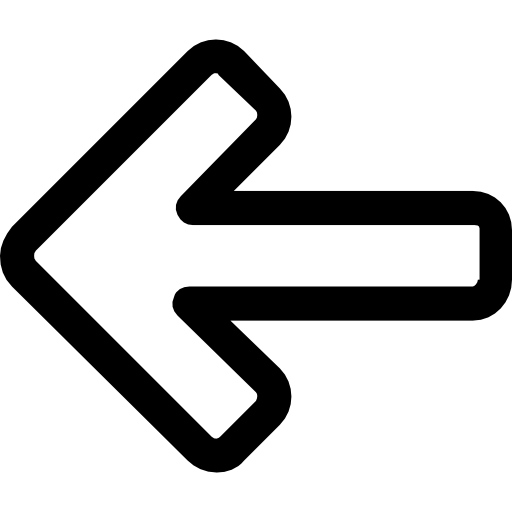 flecha izquierda Roundicons Lineal icono