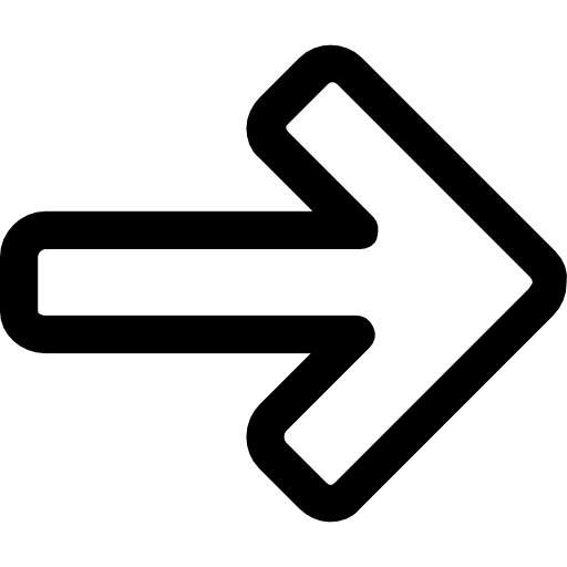 flecha correcta Roundicons Lineal icono