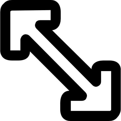 Диагональная стрелка Roundicons Lineal иконка