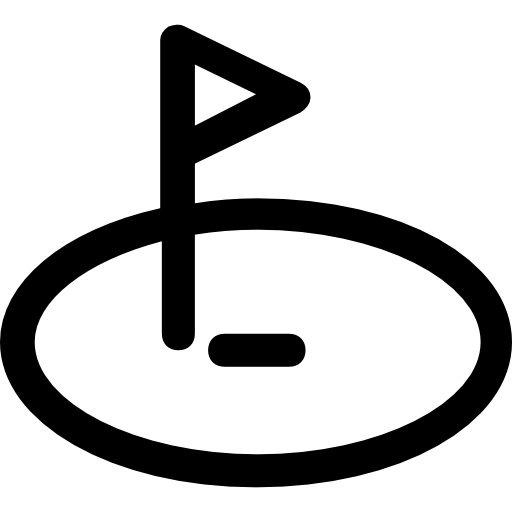 Гольф Roundicons Lineal иконка