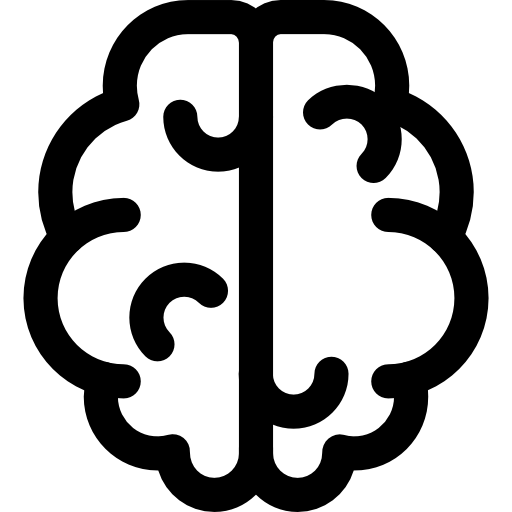 gehirn Roundicons Lineal icon