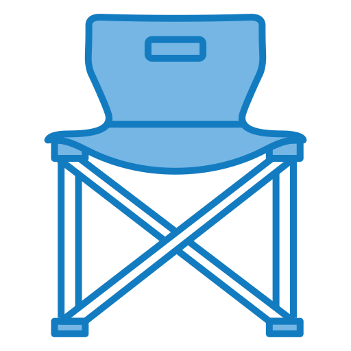 Folding chair Generic Blue icon