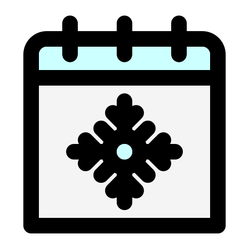 Зима Generic Outline Color иконка