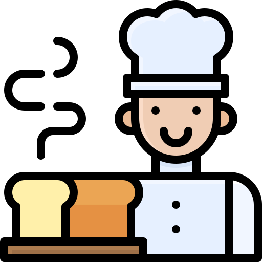panadero Generic Outline Color icono