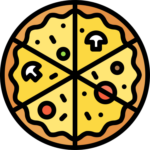 pizza Generic Outline Color ikona