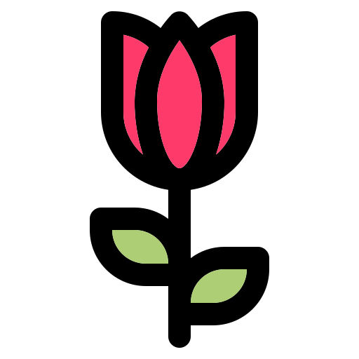 tulipán Generic Outline Color icono