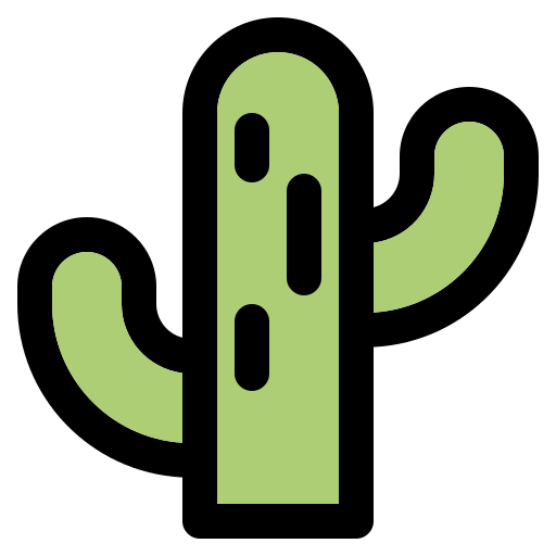 カクタス Generic Outline Color icon