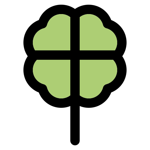 Shamrock Generic Outline Color icon