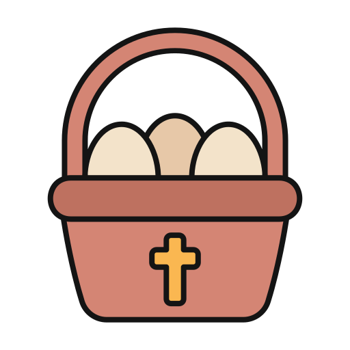 el huevo de pascua Generic Outline Color icono