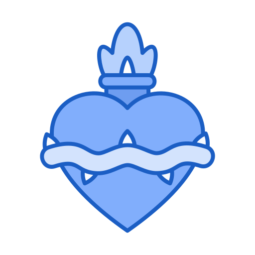 Sacred heart Generic Blue icon