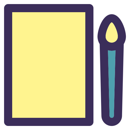 페인트 등 Generic Outline Color icon