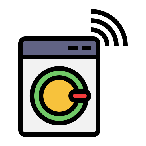 スマート洗濯機 Generic Outline Color icon