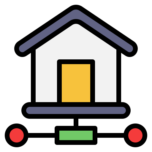 スマートホーム Generic Outline Color icon