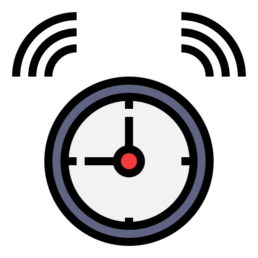 알람 시계 Generic Outline Color icon