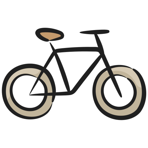 bicicletta Generic Hand Drawn Color icona