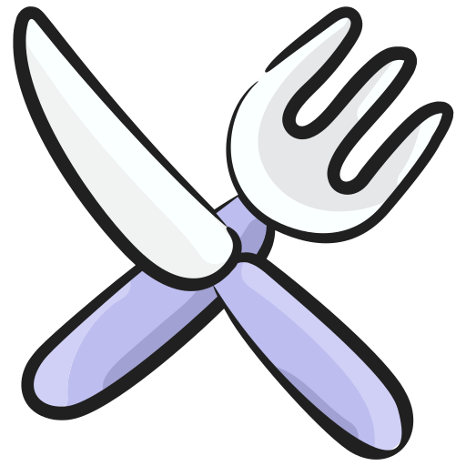 cuchillería Generic Hand Drawn Color icono
