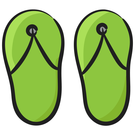 Flip flop Generic Hand Drawn Color icon