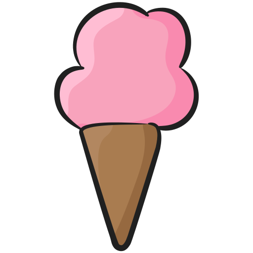 Ice cream cone Generic Hand Drawn Color icon