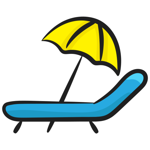 Sunbed Generic Hand Drawn Color icon