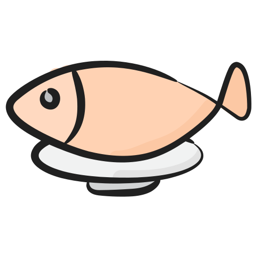 pesce fritto Generic Hand Drawn Color icona