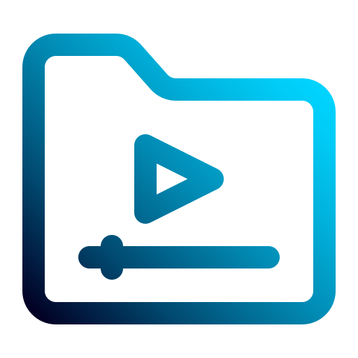 carpeta de video Generic Gradient icono