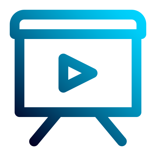 Video presentation Generic Gradient icon