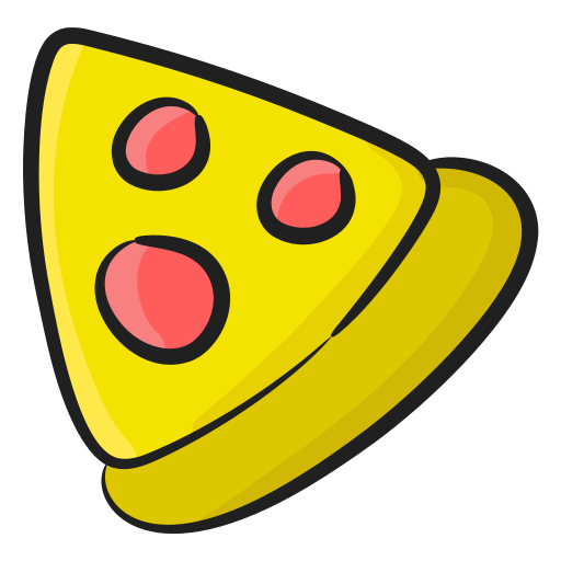 porción de pizza Generic Hand Drawn Color icono