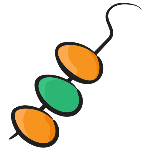 brocheta Generic Hand Drawn Color icono