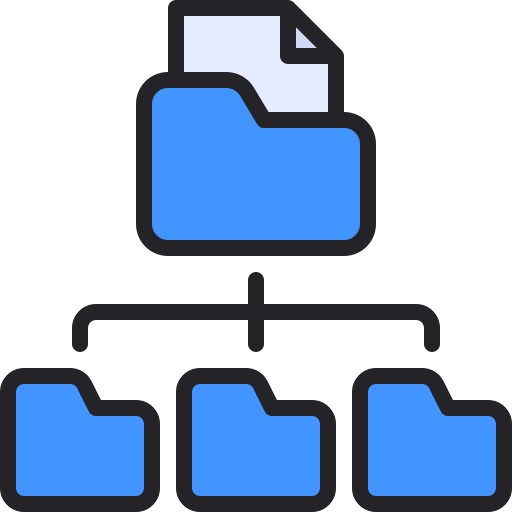 gestion de fichiers Generic Outline Color Icône