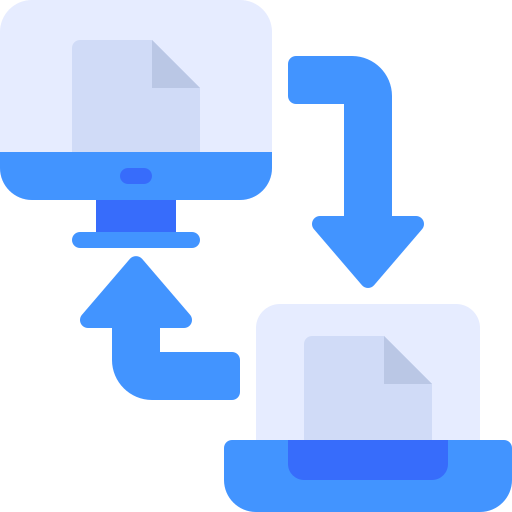 gegevensoverdracht Generic Flat icoon