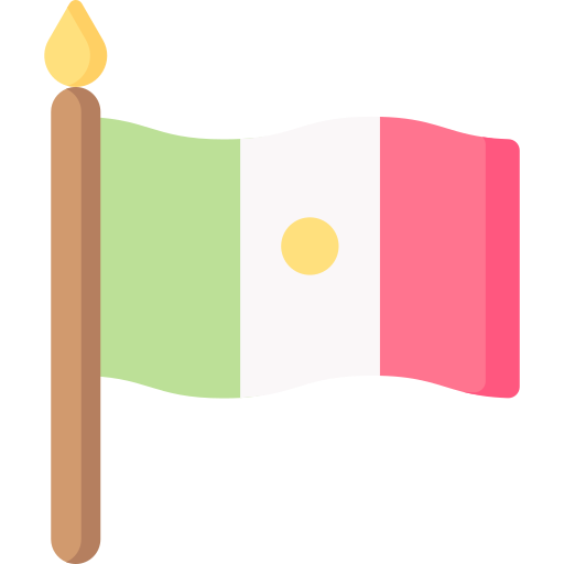 meksykańska flaga Special Flat ikona
