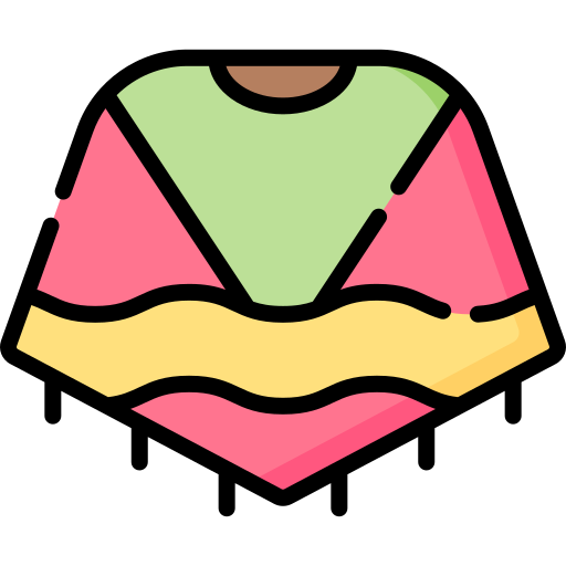 poncho Special Lineal color icon