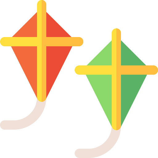 Kites Basic Rounded Flat icon