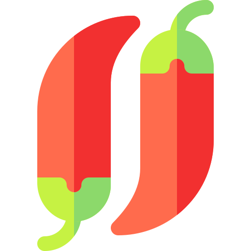 czerwona papryczka chilli Basic Rounded Flat ikona